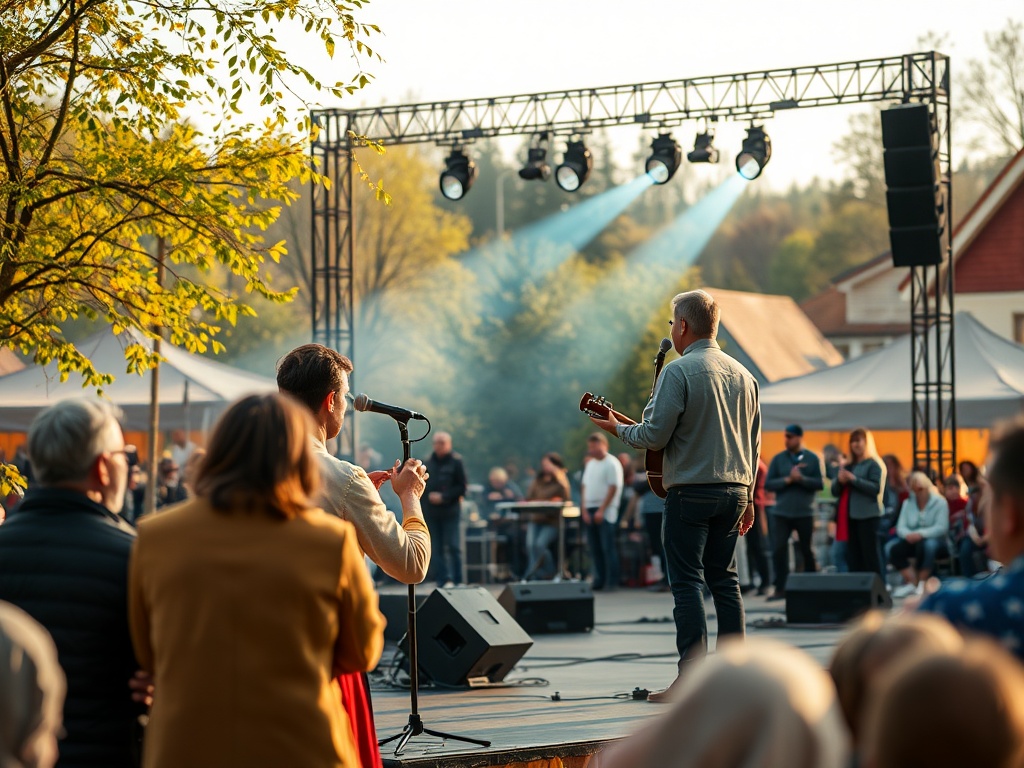 Rynek w Terespolu w dzień Prima Aprilis, mieszkańcy rozpowszechniający żarty i dowcipy